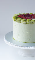 Strawberry and matcha cake