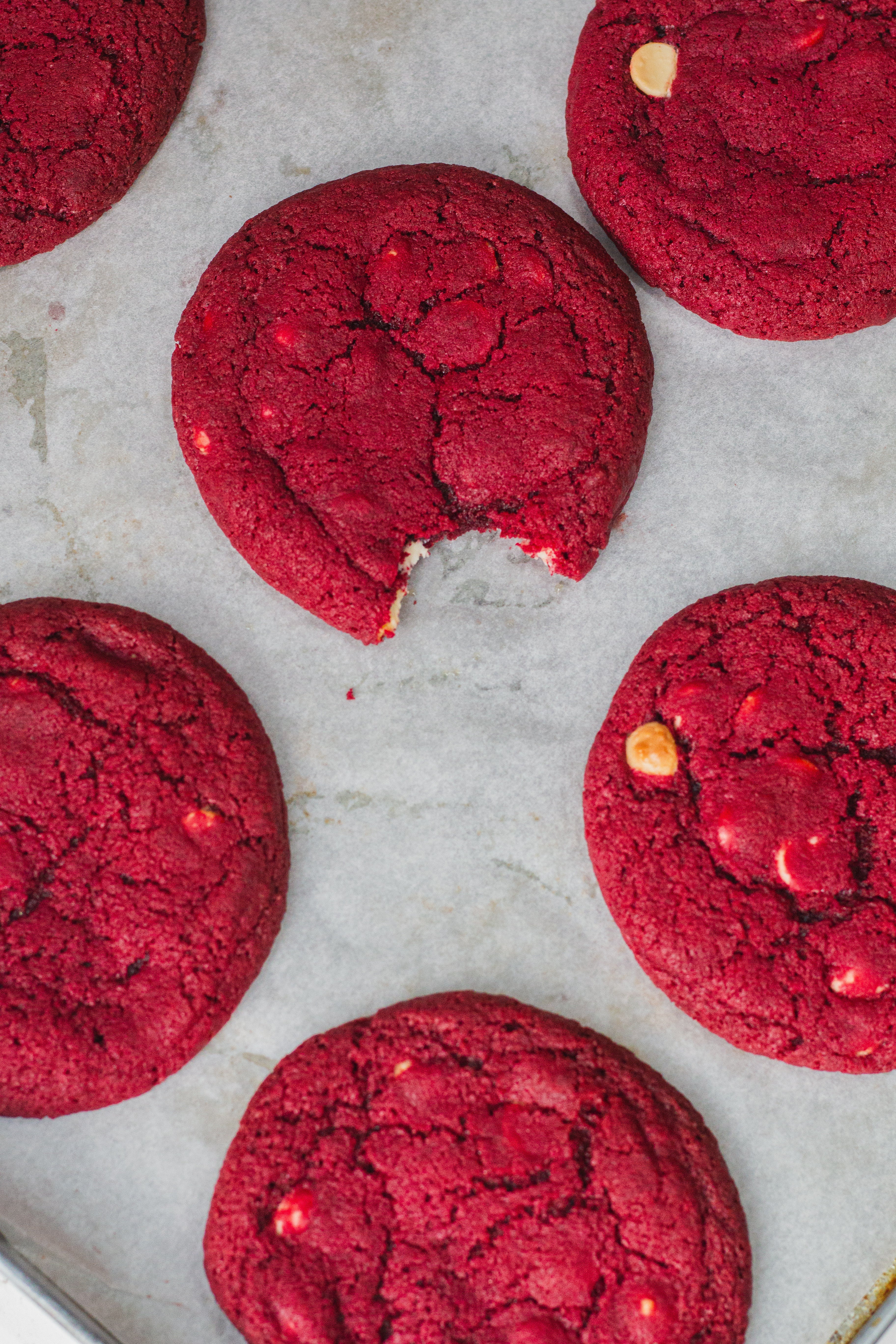 Red velvet cookies