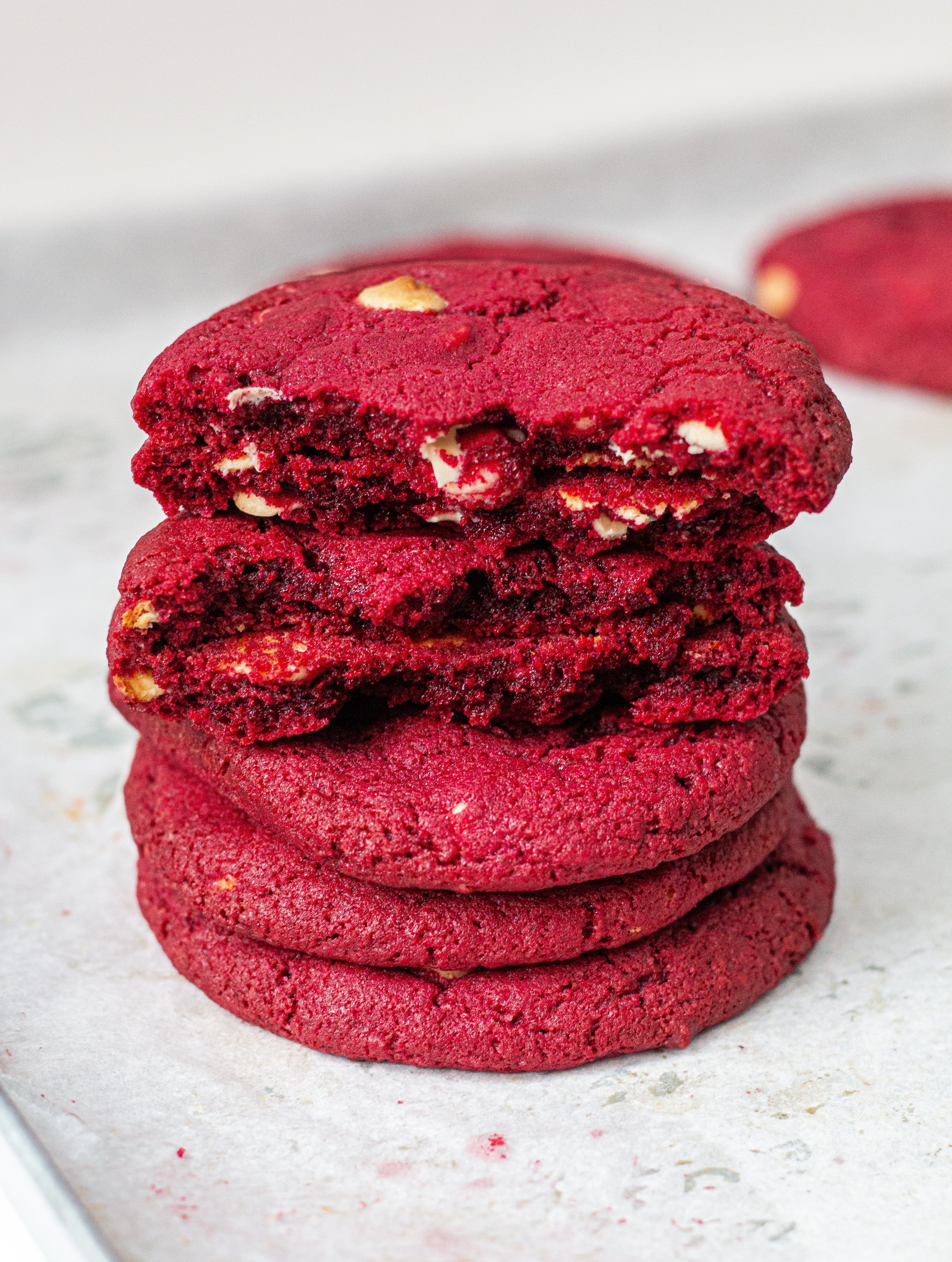 Red velvet cookies
