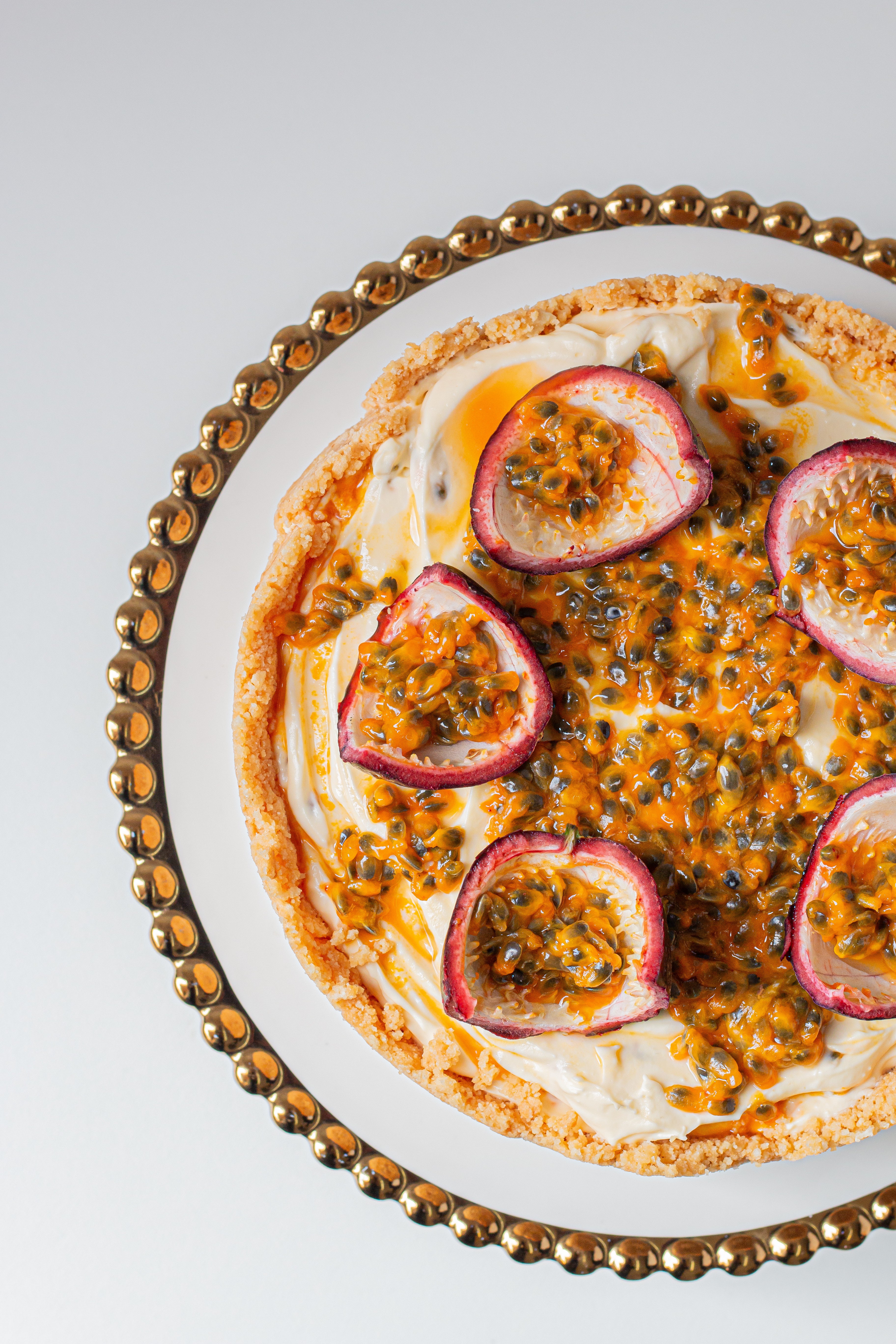 Passion fruit cheesecake