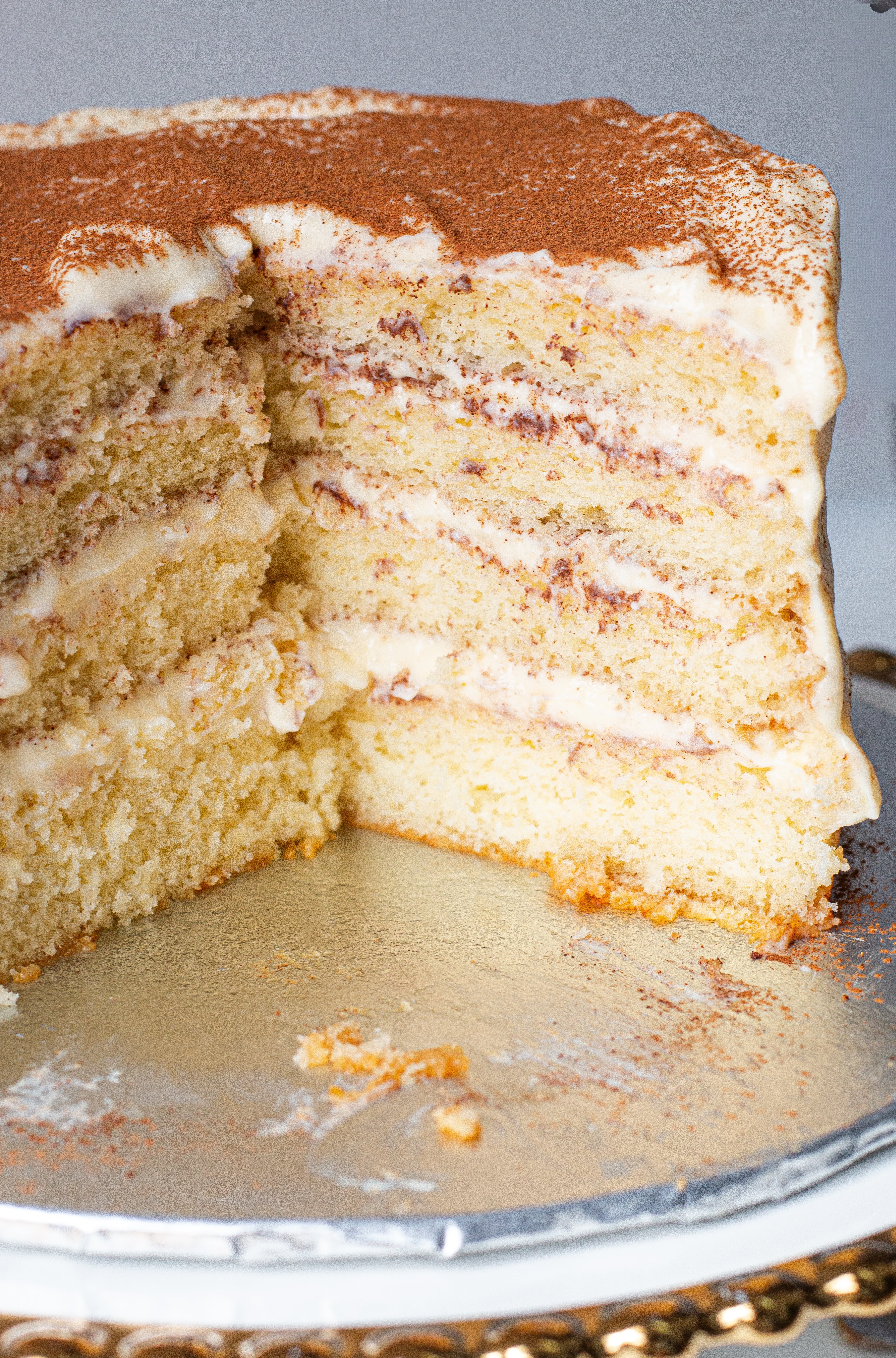Milk tart cake