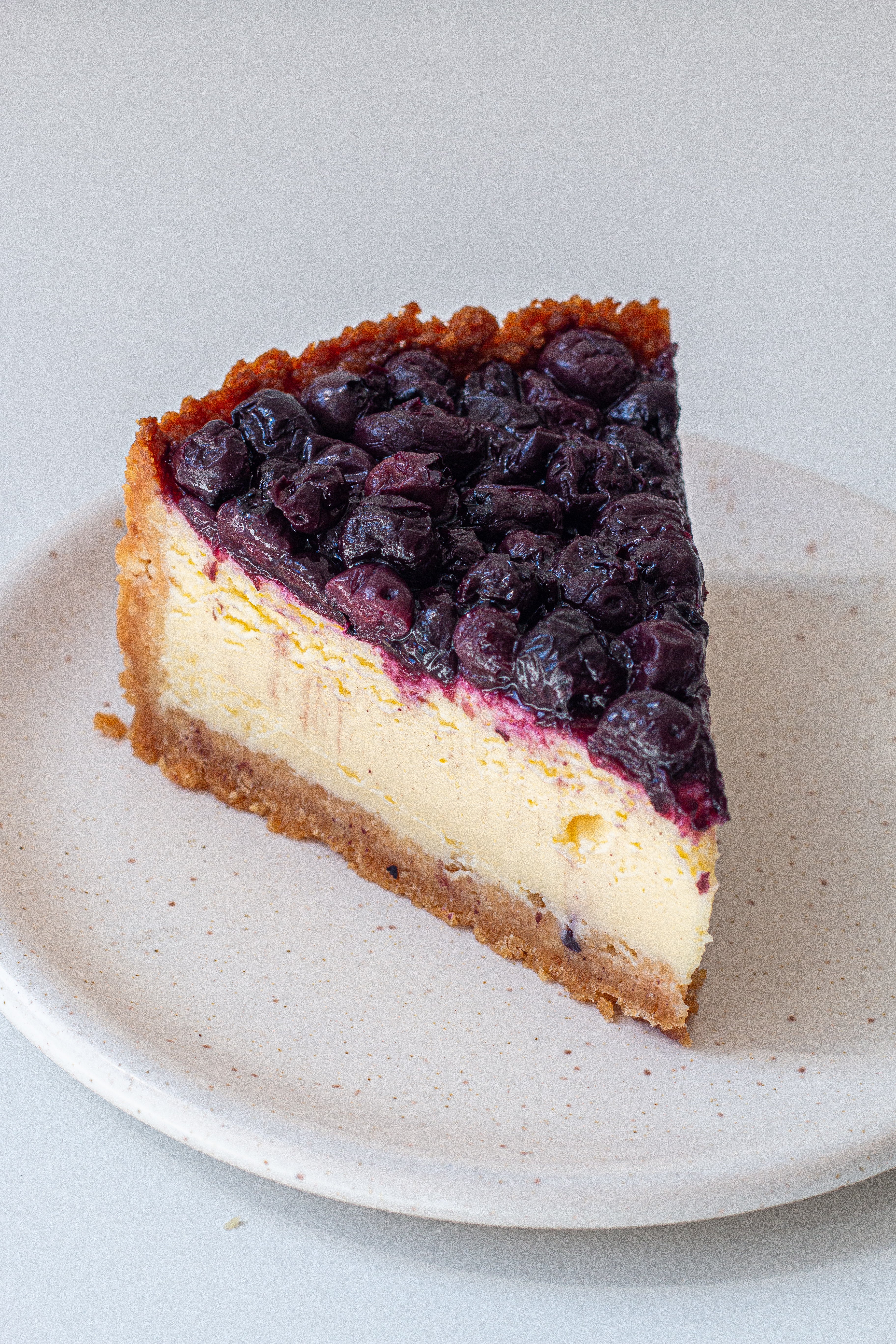 Classic New York style baked cheesecake