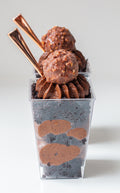 Mini choc mousse dessert