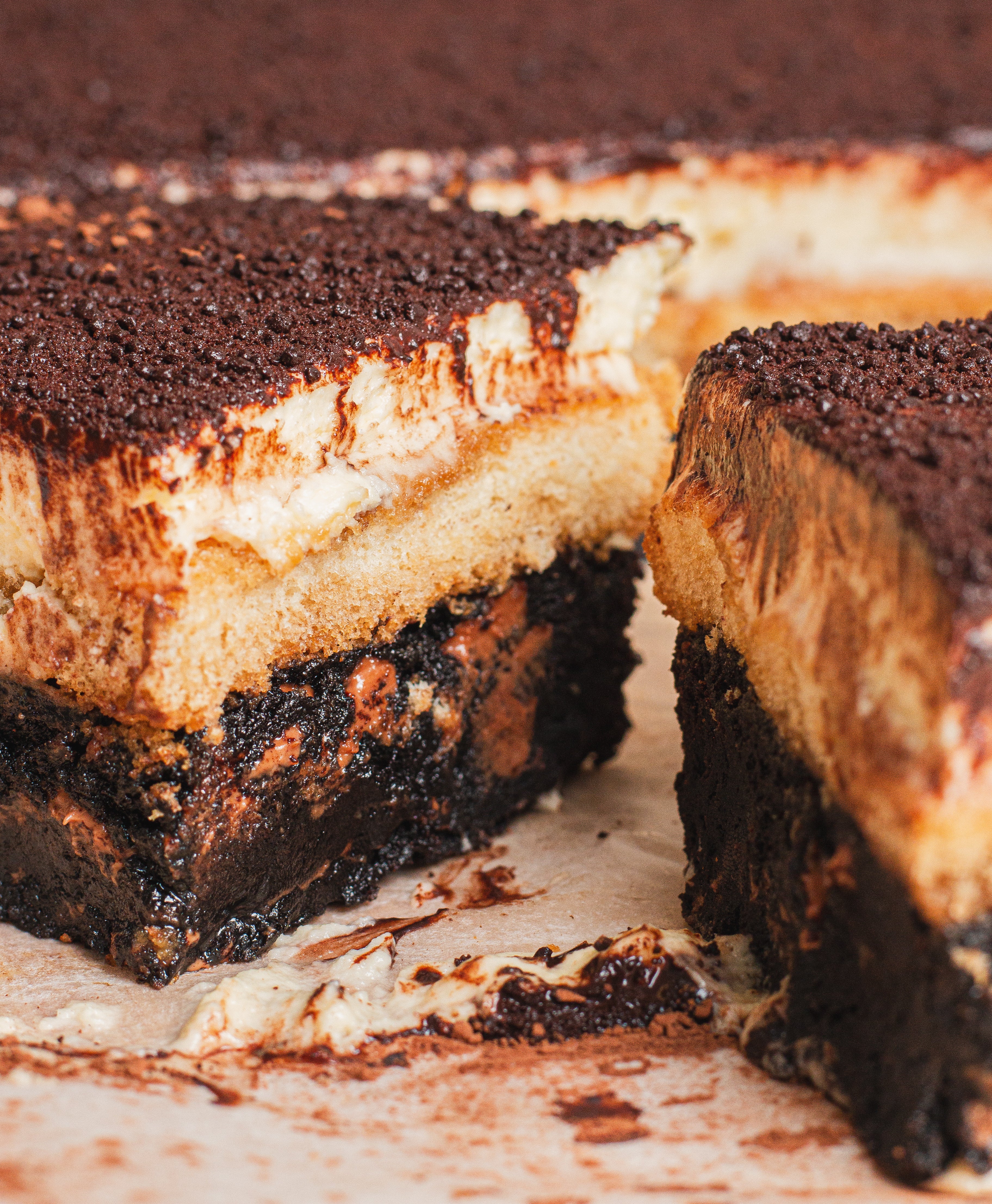 Tiramisu brownies
