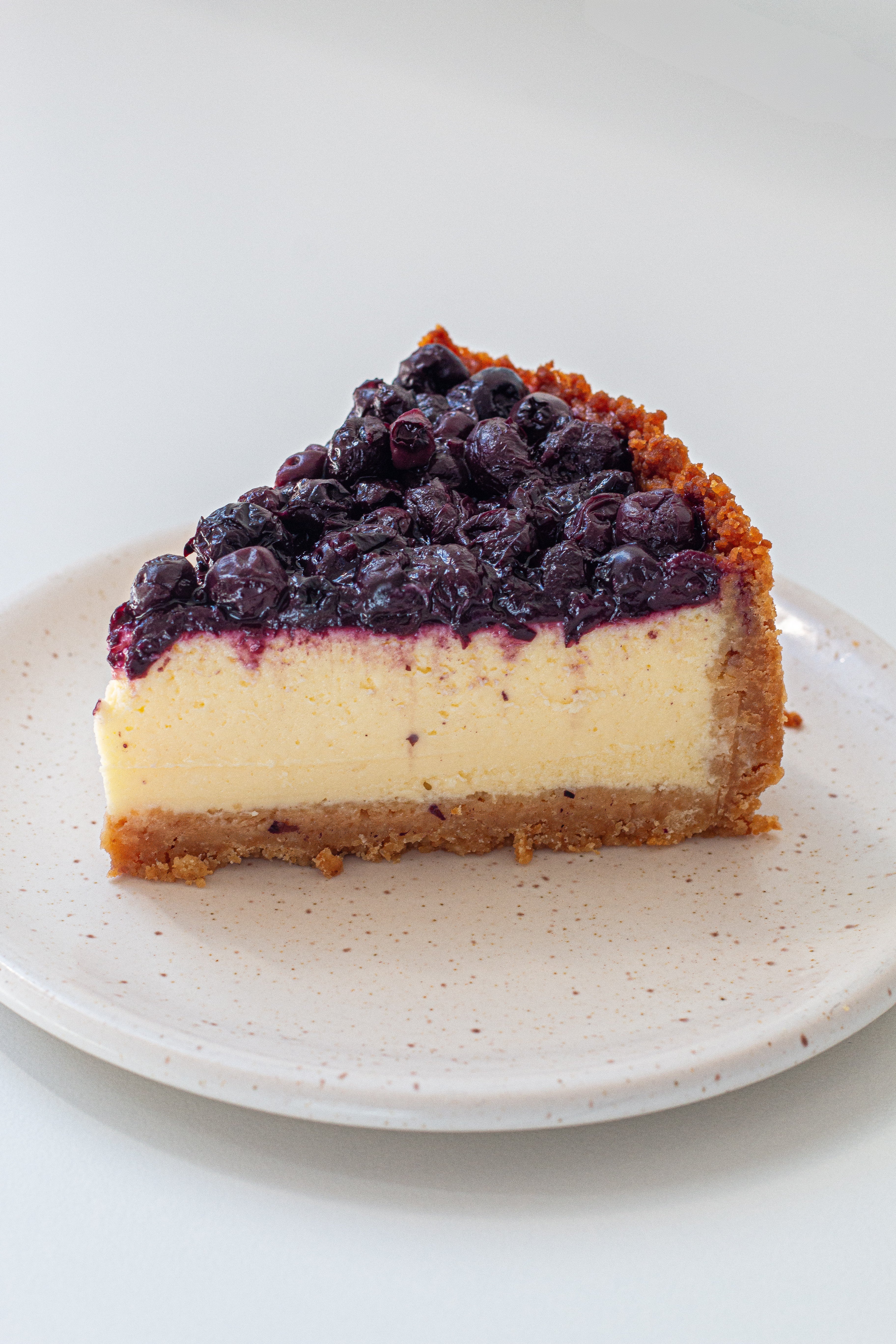 Classic New York style baked cheesecake