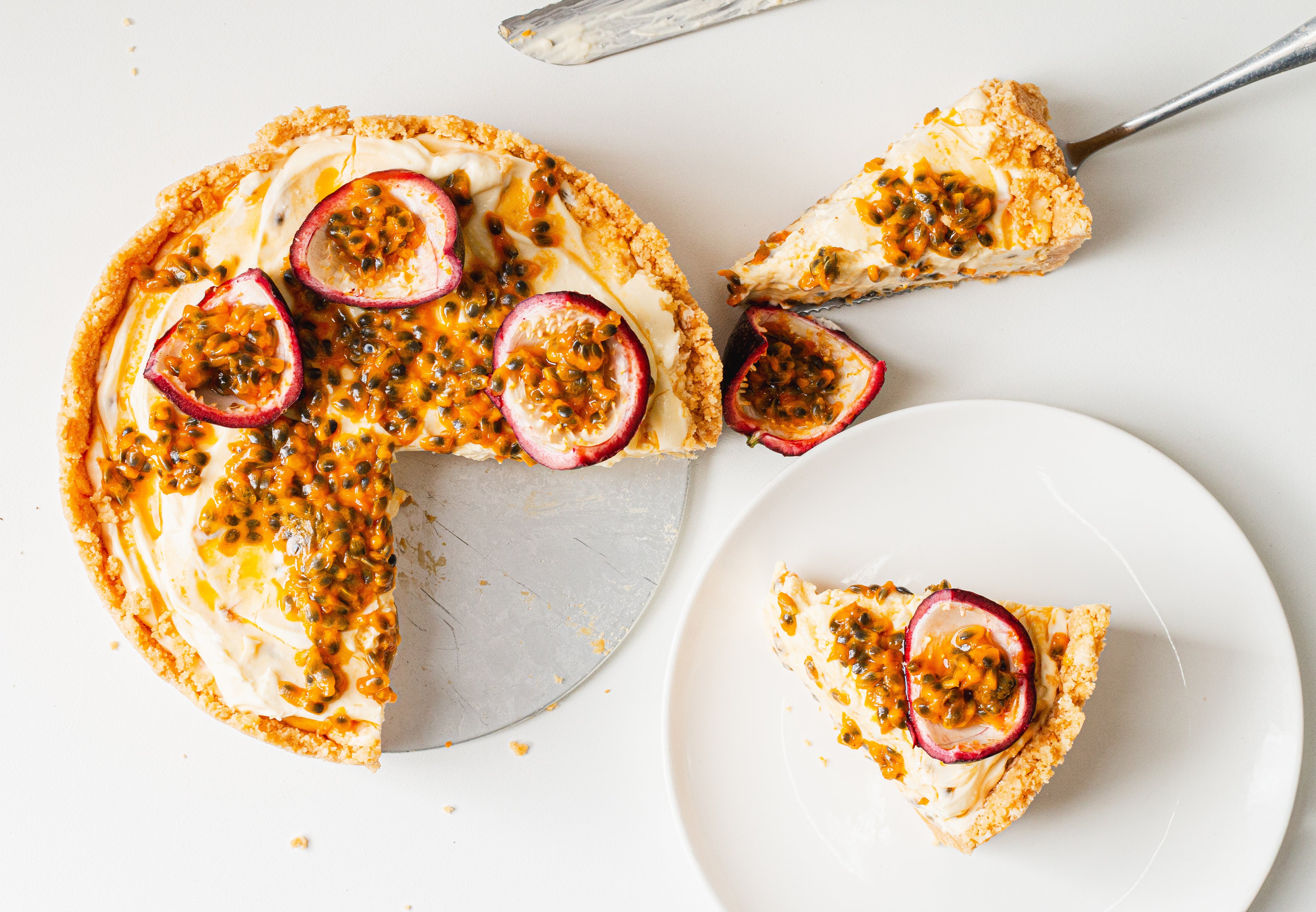 Passion fruit cheesecake