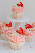 Fluffy strawberry shortcake cup cakes