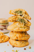 White chocolate pistachio cookie