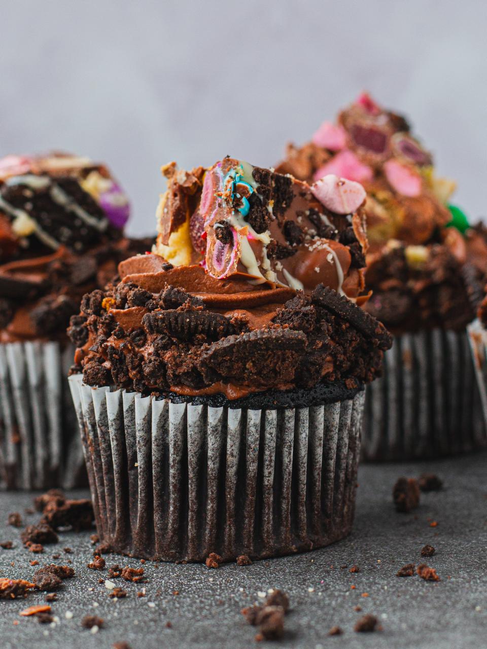 Rocky road cupcakes