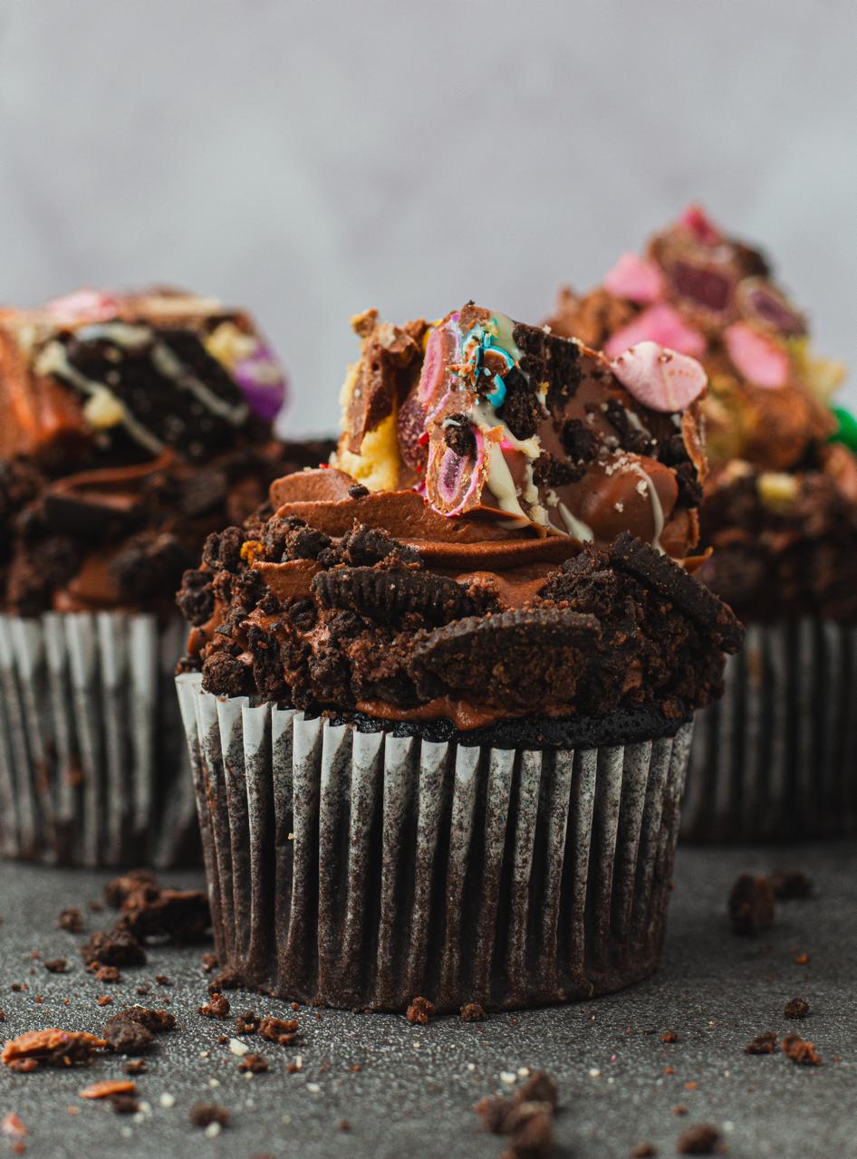 Rocky road cupcakes