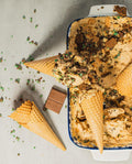 Peppermint crisp tart ice cream