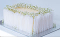 Square wafer cake